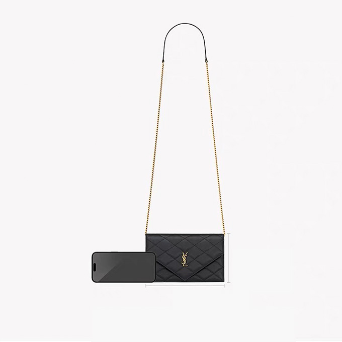 9a+ysl saint laurent cassandre envelope chain wallet on chain bag